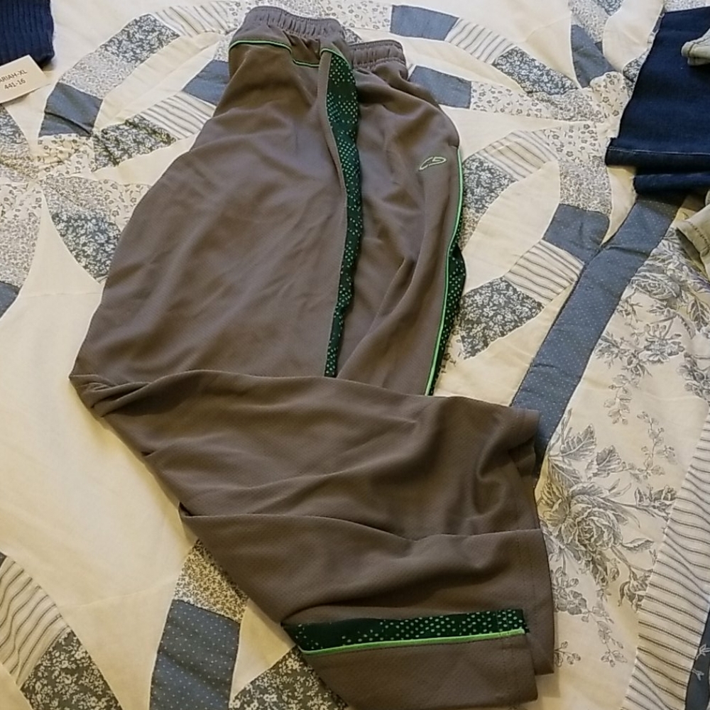 Grey athletic pants